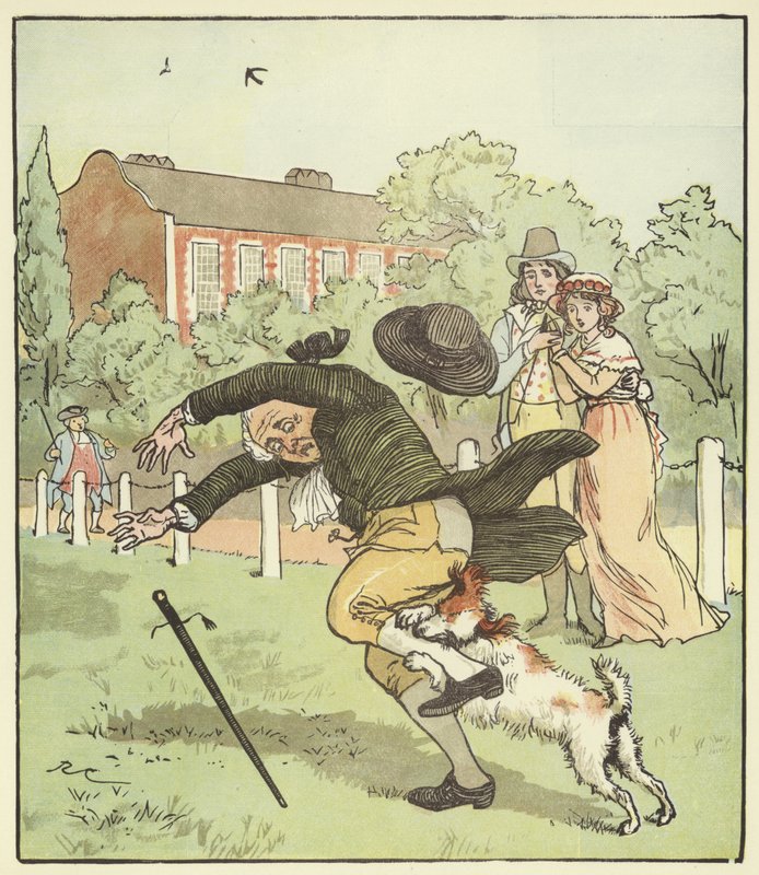 En elegi om en gal hunds død af Randolph Caldecott