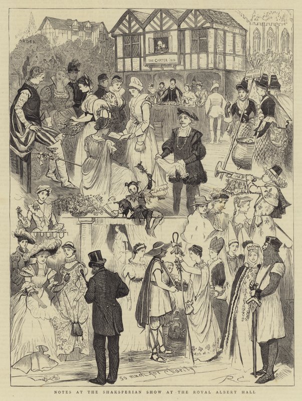Noter ved Shakespeare-showet i Royal Albert Hall af Randolph Caldecott