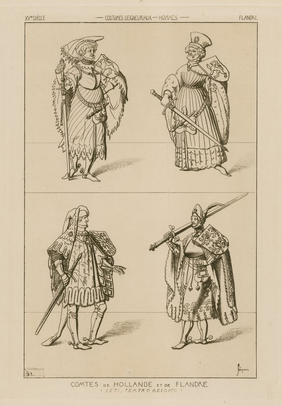 Grever af Holland og Flandern, 1400-tallet af Raphael Jacquemin