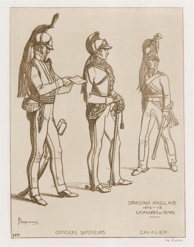 Engelske Dragoner, 1814-15 af Raphael Jacquemin