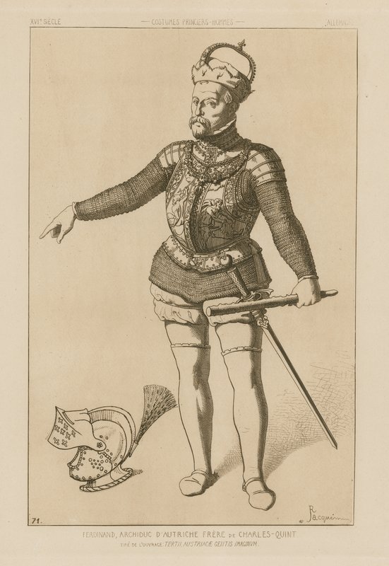 Ferdinand, ærkehertug af Østrig, bror til Charles V af Raphael Jacquemin
