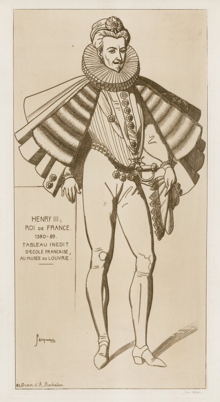 Henrik III, konge af Frankrig, 1580-89 af Raphael Jacquemin