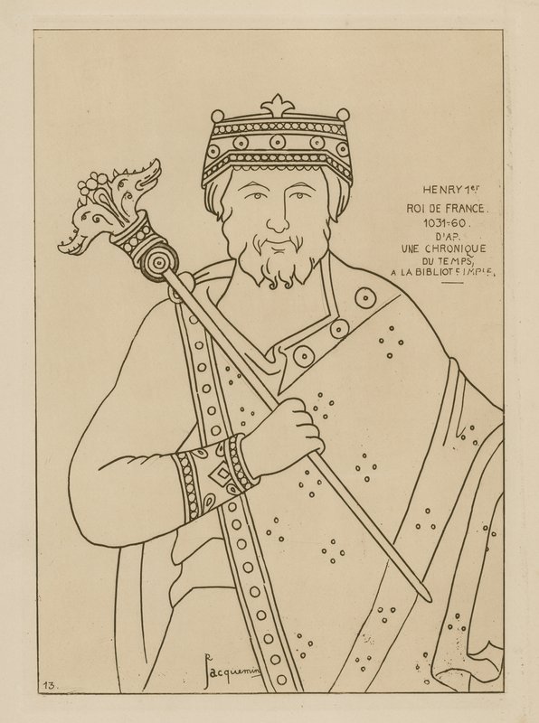 Henrik I, konge af Frankrig, 1031-1060 af Raphael Jacquemin