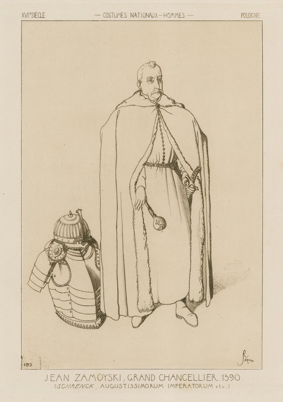Jan Zamoyski, storkansler, 1590 af Raphael Jacquemin