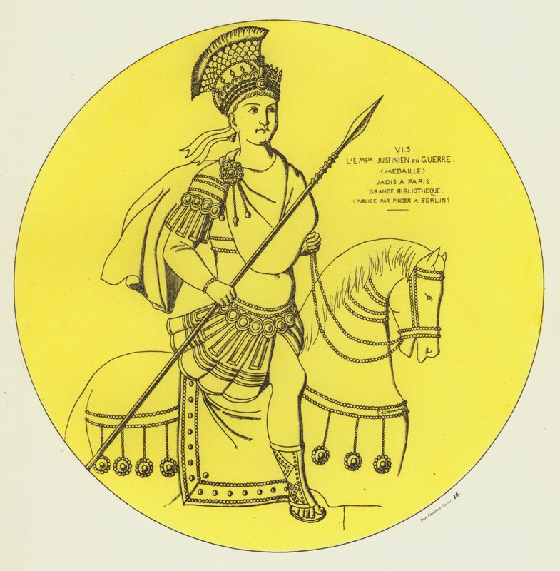 Kejser Justinian i krig af Raphael Jacquemin