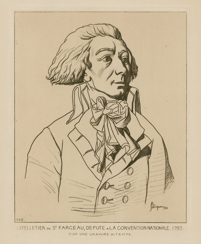 Louis-Michel le Peletier, stedfortræder for det nationale konvent, 1793 af Raphael Jacquemin