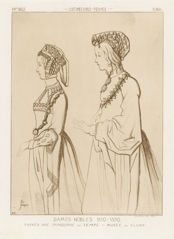 Adelige kvinder, 1510-1520 af Raphael Jacquemin