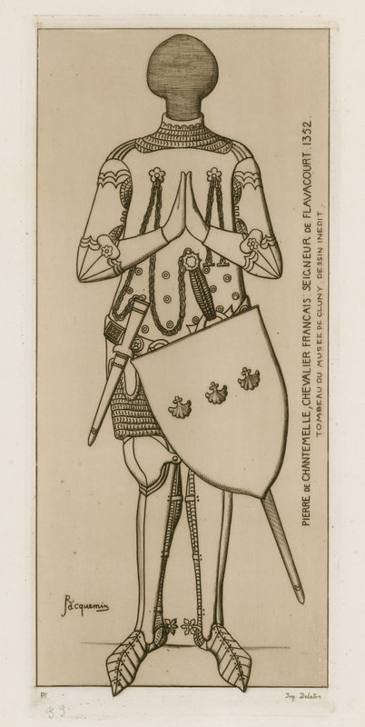 Pierre de Chantemelle, fransk ridder, Lord of Flavacourt, 1352. af Raphael Jacquemin