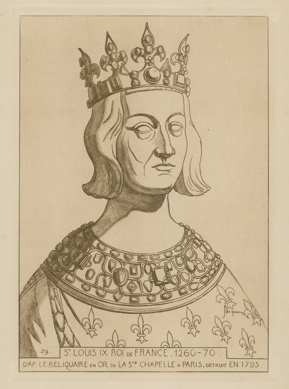 St Louis IX, konge af Frankrig, 1260-1270 af Raphael Jacquemin