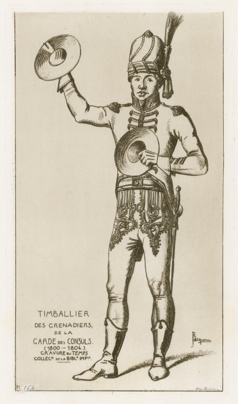 Timbalier af grenadiererne fra konsulsgarden (1800-1804) af Raphael Jacquemin
