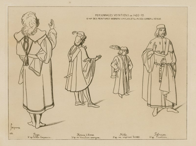 Venetianske figurer fra 1480-95 af Raphael Jacquemin