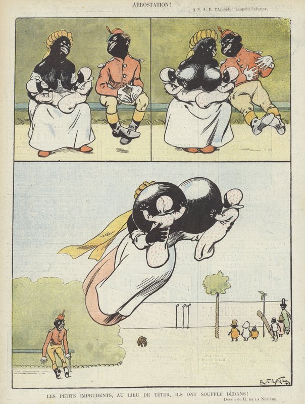 Illustration til Le Rire (farvelitografi) af Raymond de la Neziere