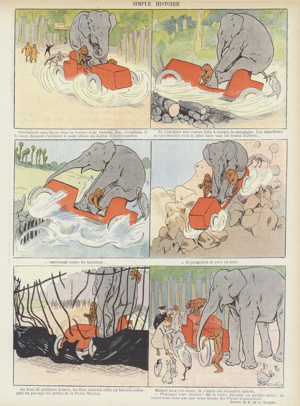 Illustration til Le Rire (farvelitografi) af Raymond de la Neziere