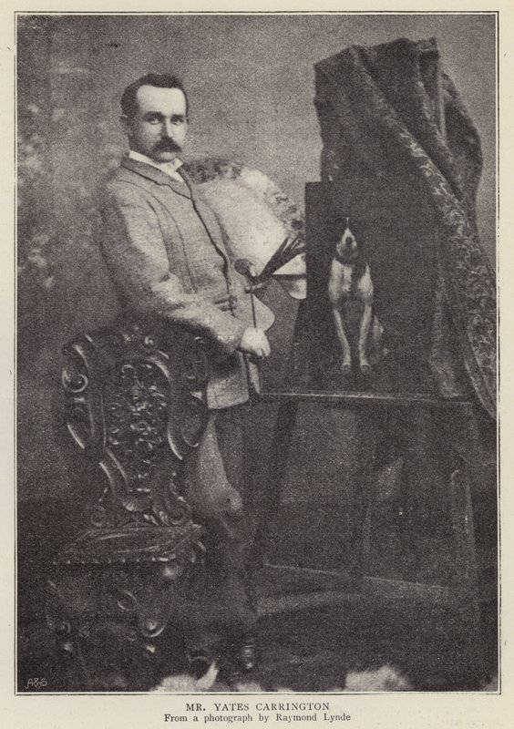 James Yates Carrington, engelsk kunstner (s/h foto) af Raymonde Lynde