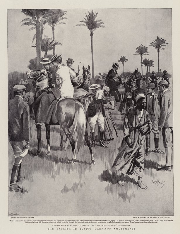 En englænder i Egypten, Garrison Amusements (litografi) af Reginald Thomas Cleaver