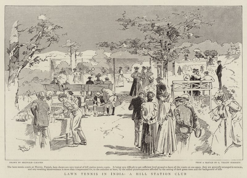 Lawn-tennis i Indien, en klub på en bjergstation (stik) af Reginald Thomas Cleaver