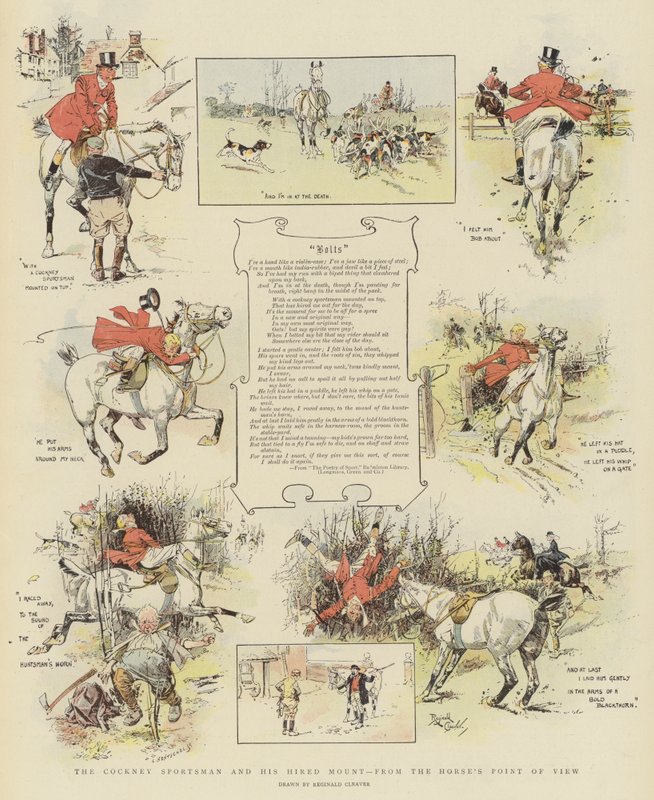 The Cockney Sportsman and his Hired Mount, from the Horse