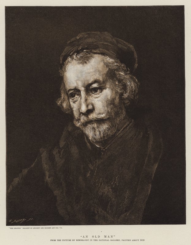 En gammel mand af Rembrandt van Rijn