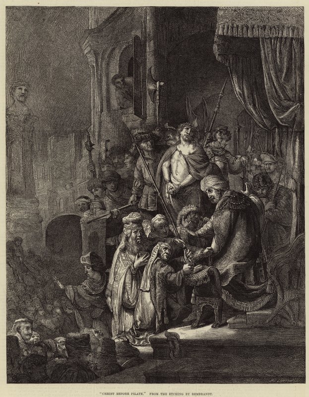 Kristus før Pilatus af Rembrandt van Rijn