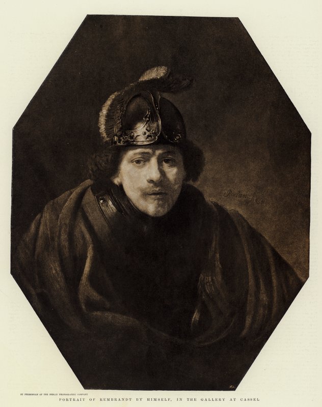 Portræt af Rembrandt af ham selv, i Galleriet i Cassel af Rembrandt van Rijn