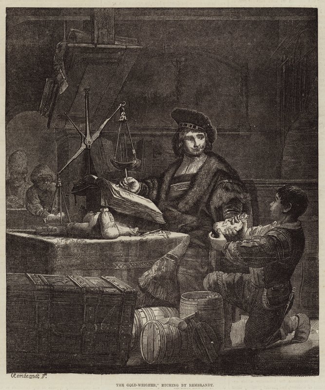 Guldvejeren af Rembrandt van Rijn