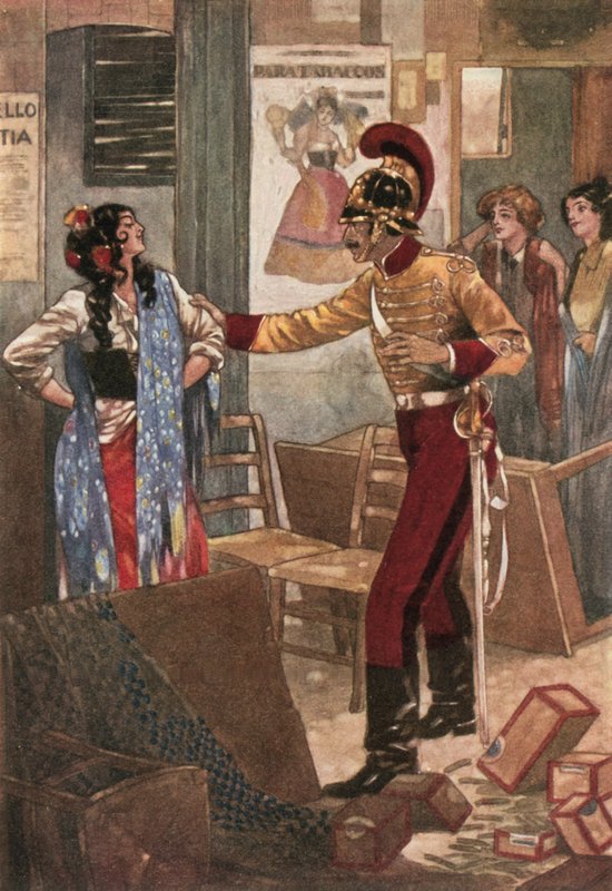 Anholdelsen af Carmen af René Bull