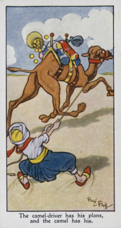 Kamelføreren har sine planer, og kamelen har sine af René Bull