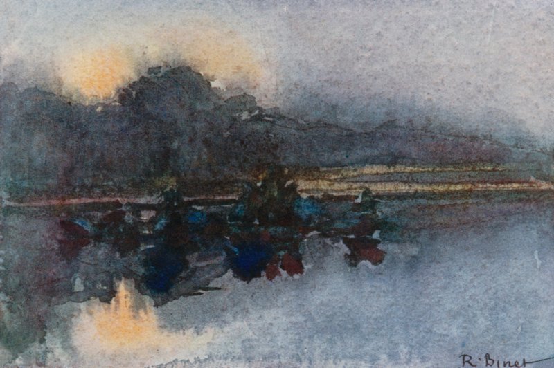 Bil af Apollo ved solnedgang, Versailles af Rene Binet