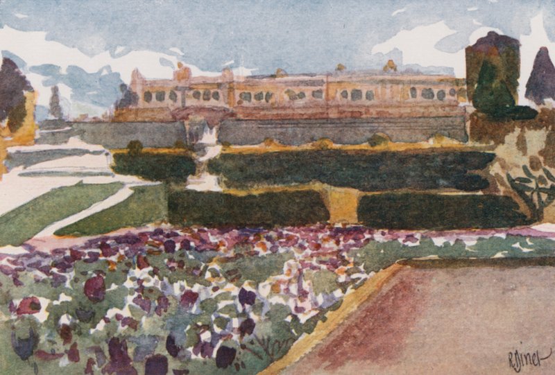 Parterre af Latona, Versailles af Rene Binet