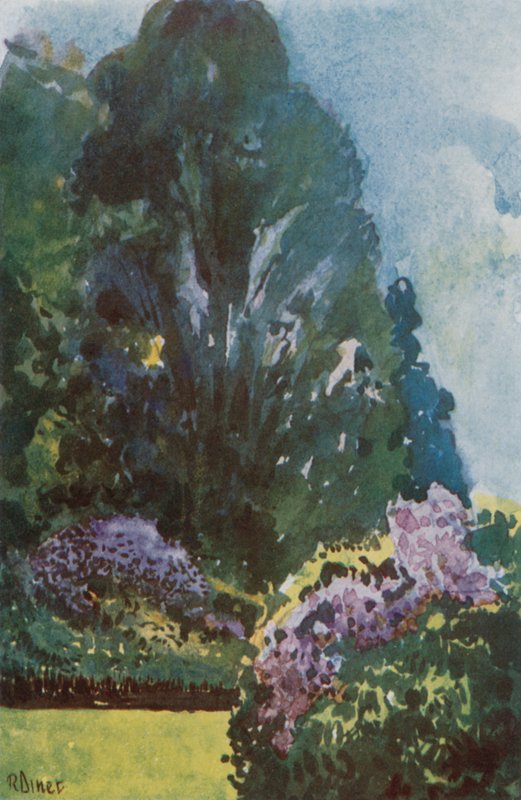 Petit Trianon, blomsterhave, Versailles af Rene Binet