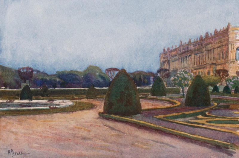 Sydlige Parterre, Versailles af Rene Binet