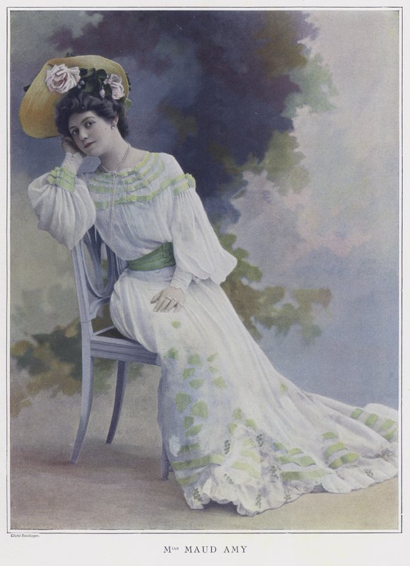 Maud Amy, fransk skuespillerinde (farvet foto) af Reutlinger Studio