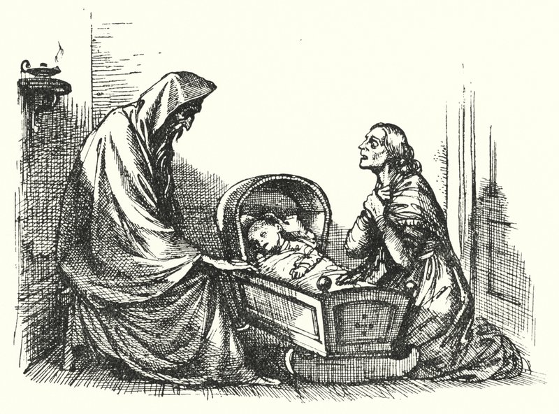HC Andersen: Historien om en mor (litho) af Rex (after) Whistler
