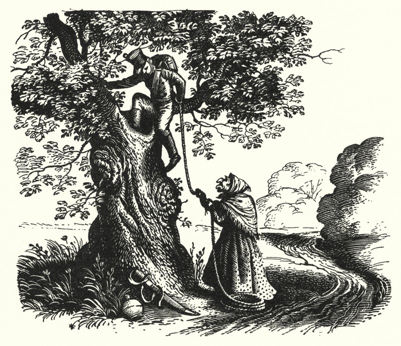 HC Andersen: The Tinder-Box (litho) af Rex (after) Whistler