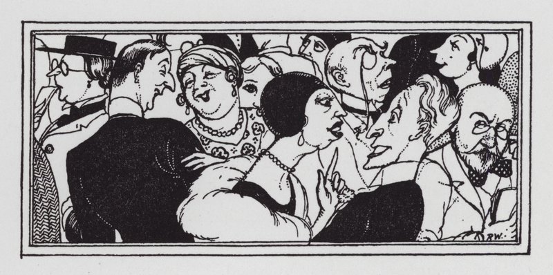 Den private udsigt (litho) af Rex (after) Whistler