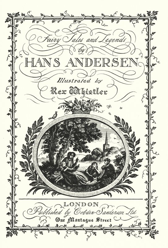 Titelblad til Eventyr og sagn af Hans Andersen (litho) af Rex (after) Whistler