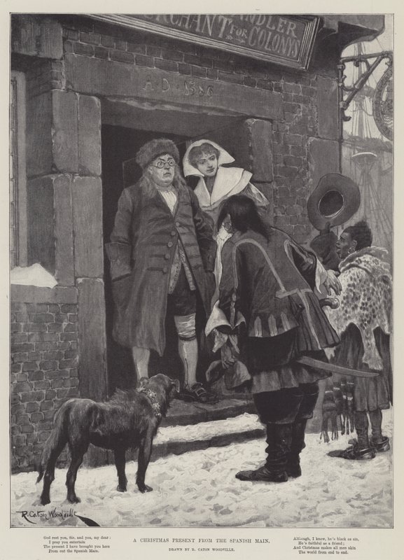 En julegave fra den spanske main af Richard Caton Woodville junior