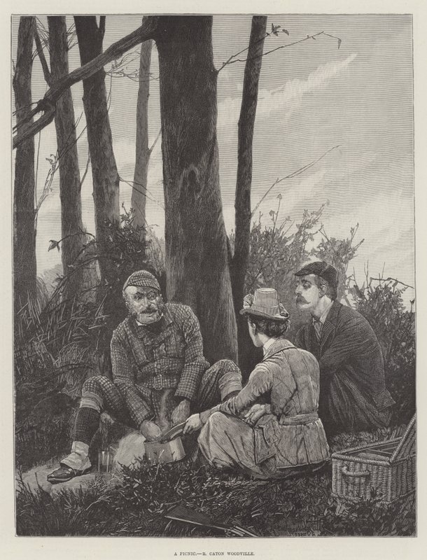 En picnic af Richard Caton Woodville junior