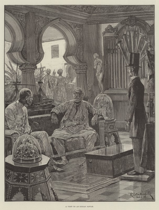 Et besøg i en indisk Nawab af Richard Caton Woodville junior
