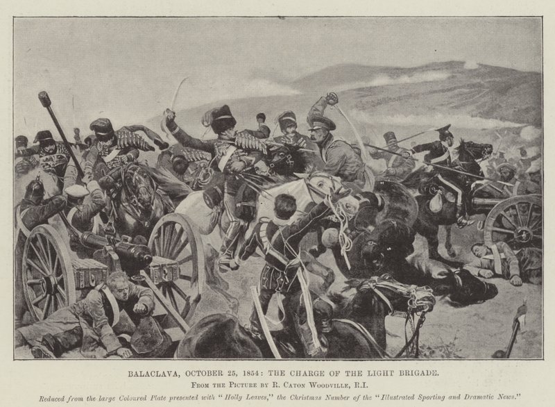 Balaclava, 25. oktober 1854, den lette brigades angreb af Richard Caton Woodville junior