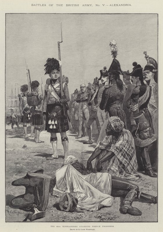 Slag fra den britiske hær, Alexandria af Richard Caton Woodville junior