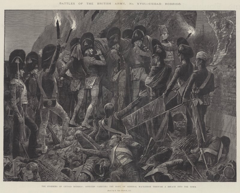 Slaget i den britiske hær, Ciudad Rodrigo af Richard Caton Woodville junior
