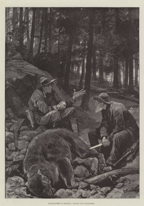 Bjørnejægere i Montana, Victors and Vanquished af Richard Caton Woodville junior