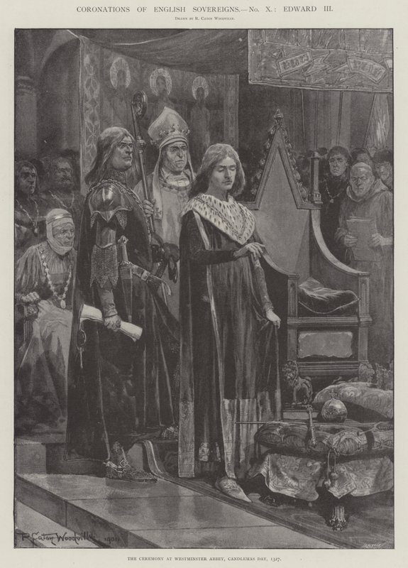 Kroninger af engelske fyrster, Edward III af Richard Caton Woodville junior
