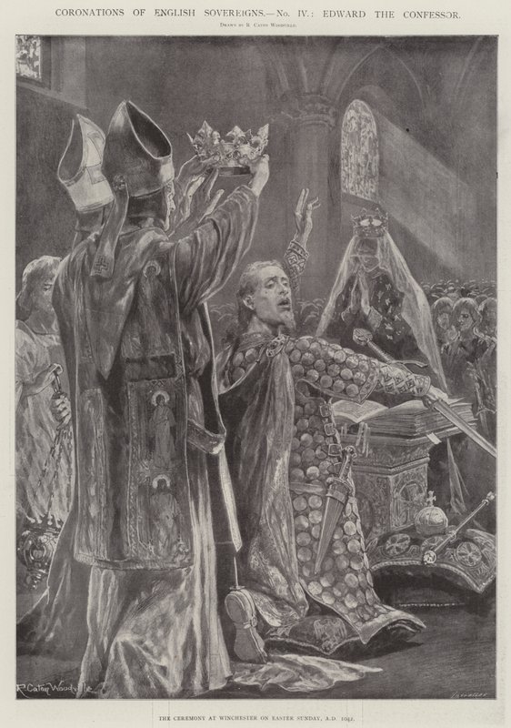 Kroninger af engelske herskere, Edward Bekenderen af Richard Caton Woodville junior