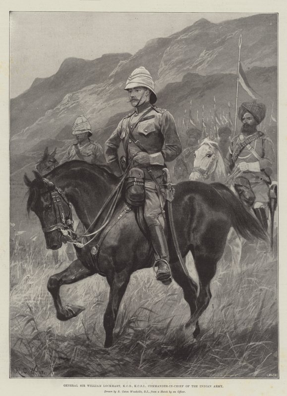 General Sir William Lockhart, KCB, KCSI, øverstkommanderende for den indiske hær af Richard Caton Woodville junior