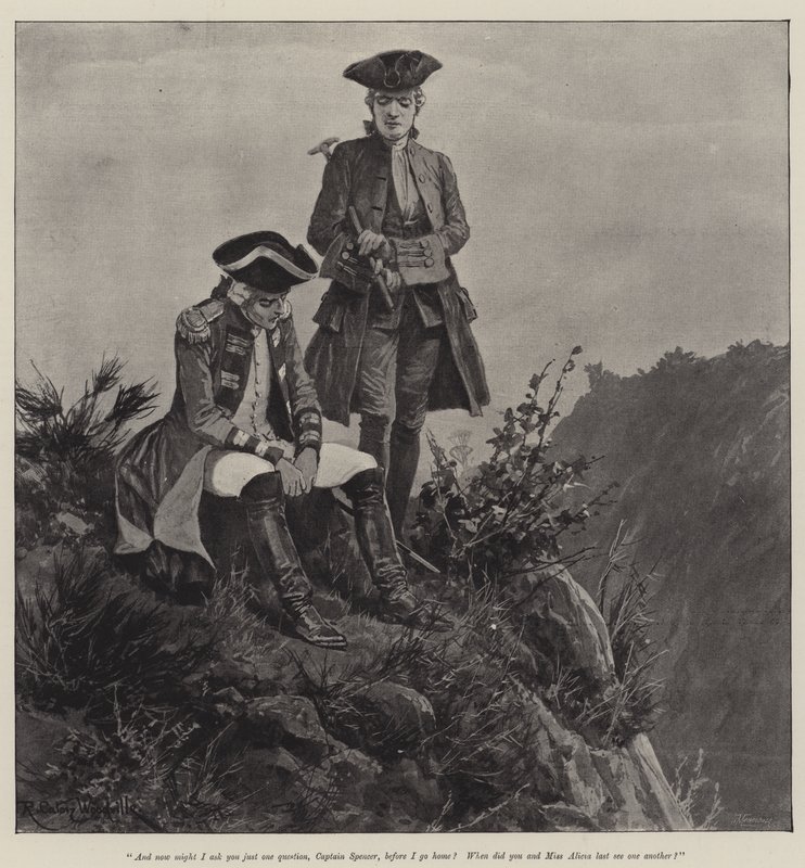 Illustration til A Colonel of The Empire, af Emily Lawless af Richard Caton Woodville junior