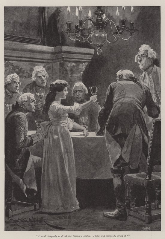 Illustration til A Colonel of The Empire, af Emily Lawless af Richard Caton Woodville junior