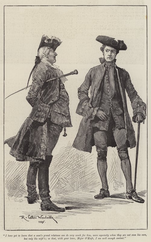 Illustration til A Colonel of The Empire, af Emily Lawless af Richard Caton Woodville junior
