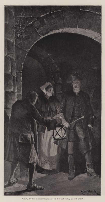 Illustration til The Great North Road af Robert Louis Stevenson af Richard Caton Woodville junior